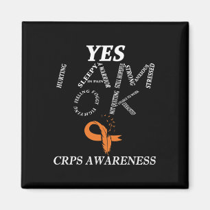 Imán Sensibilización Crps Dolor Crónico Naranja Cinta R