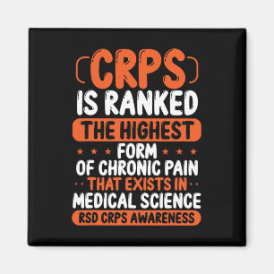 Imán Sensibilización Crps Dolor Crónico Naranja Cinta R