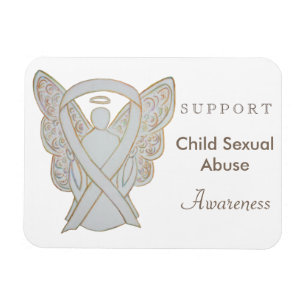 Imán Sensibilización sobre el abuso sexual infantil Mag