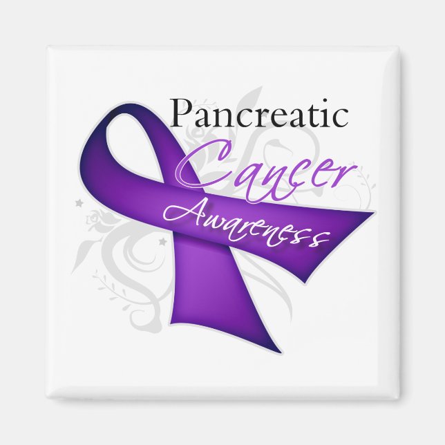 Imán Sensibilización sobre el cáncer pancreático de la  (Frente)