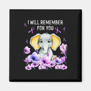 Imán Sensibilización sobre Heimerheimer Elefante Cuerdo