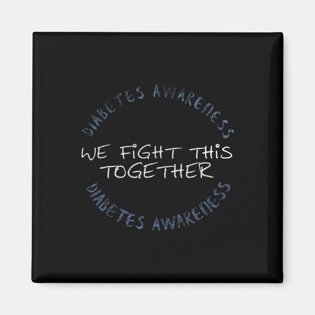 Imán Sensibilización sobre la diabetes T1D - Diabetes M (Frente)