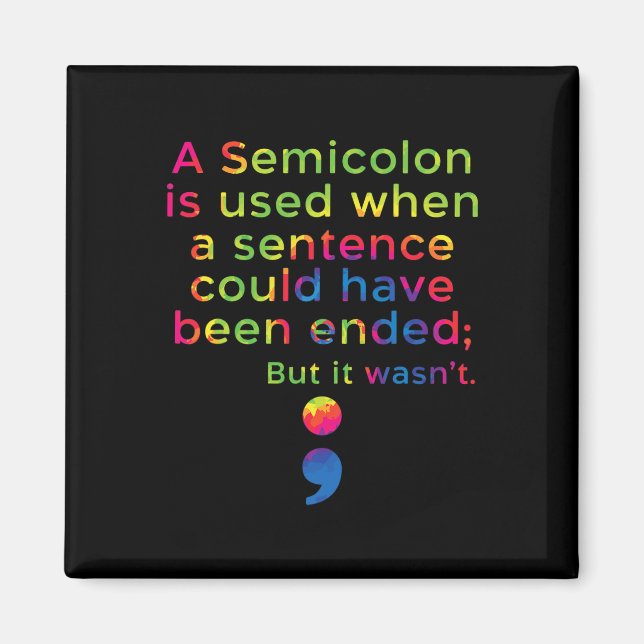 Imán Sensibilización sobre la prevención del suicidio D (Frente)