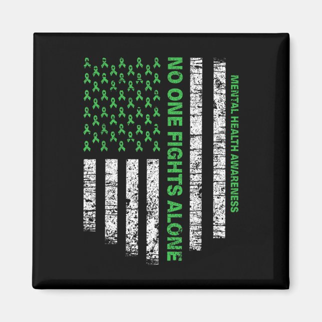 Imán Sensibilización sobre la salud mental sólo en la b (Frente)