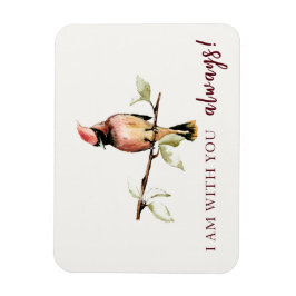 Imán Sentimental Estoy Con Ustedes Siempre Cardenal Roj