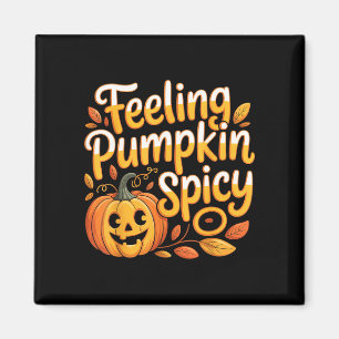 Imán Sentimiento de calabaza picante estética acogedora