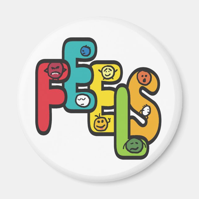 Imán Sentir los sentimientos (Frente)