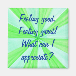 Imán Sentirse bien, sentirnos bien, imanes de afirmació