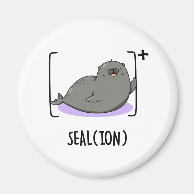 Imán Seol Ion Funny Sea Lion Pun (Frente)