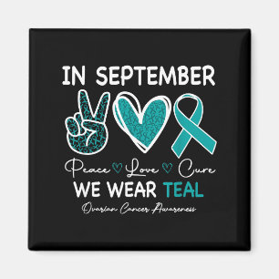 Imán Septiembre usamos turquesa conciencia del cáncer d