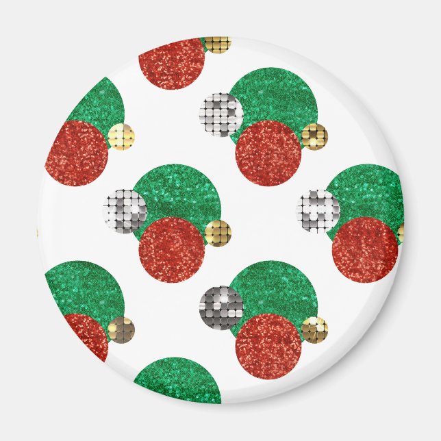 Imán sequin christmas dots (Frente)