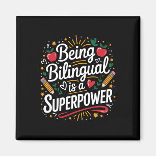 Imán Ser Bilingüe Es Mi Superpoder Profesor De Esl Escu