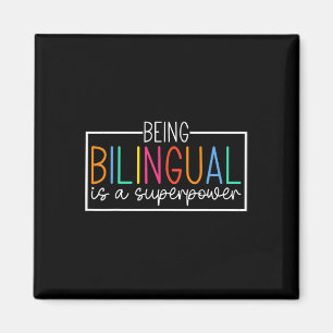 Imán Ser Bilingüe Es Un Superpoder Diversión de Regreso