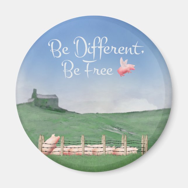 Imán Ser diferente, ser libre (Frente)