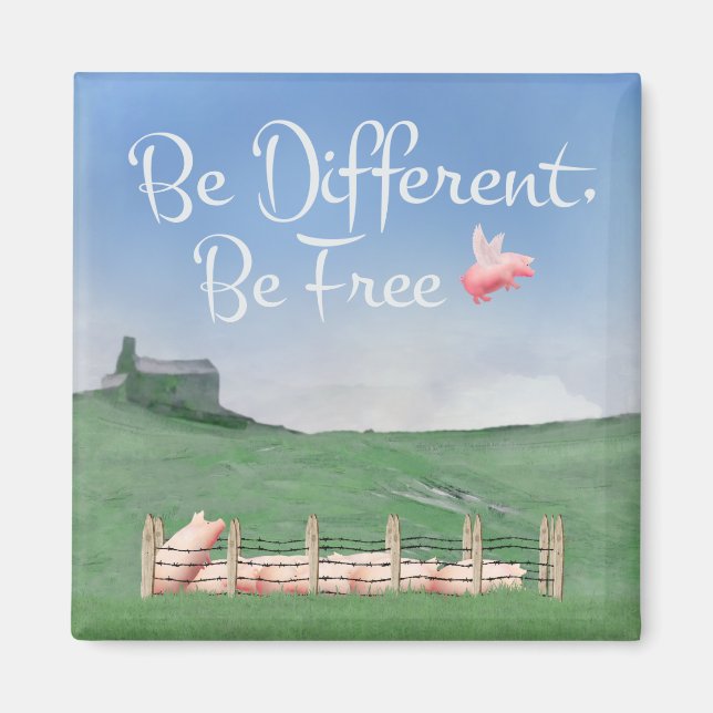 Imán Ser diferente, ser libre (Frente)