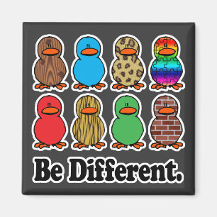 Imán ser diferentes patos de pato divertidos
