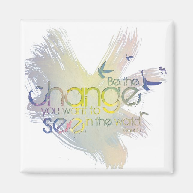 Imán Ser el cambio que quieres ver en el mundo (Frente)