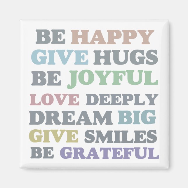 Imán Ser feliz (Frente)