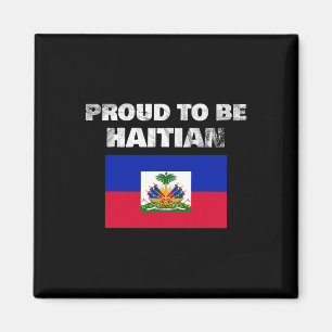 Imán Ser haitiano - Bandera haitiana contra el racismo