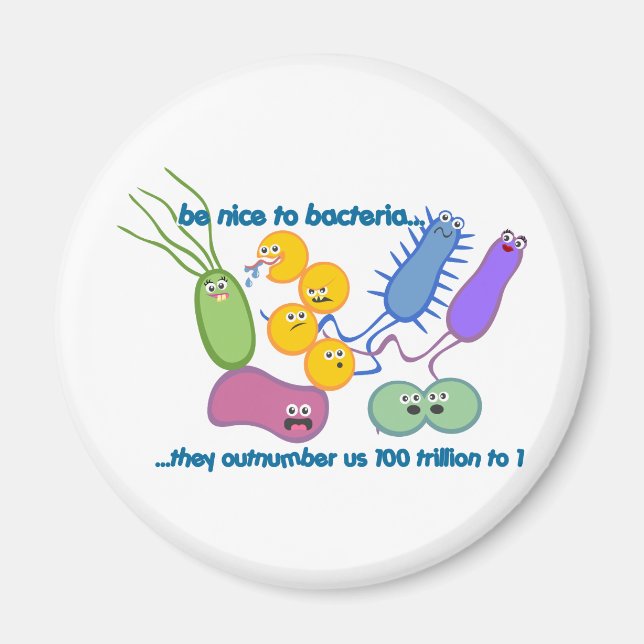 Imán Ser más amable con las bacterias (Frente)