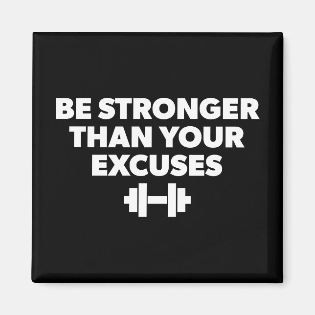 Imán Ser Más Fuerte Que Tus Excusas - Motivación De Tra (Frente)