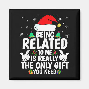 Imán Ser Pariente Mío Divertida Navidad Familia Xmas Pa