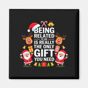 Imán Ser Pariente Mío Divertida Navidad Familia Xmas Pa