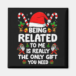 Imán Ser Pariente Mío Divertida Navidad Familia Xmas Pa