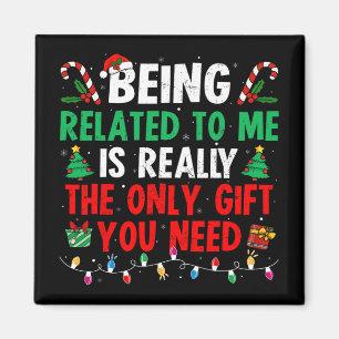 Imán Ser Pariente Mío Divertida Navidad Familia Xmas Pi