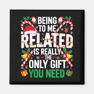 Imán Ser Pariente Mío Divertida Navidad Familia Xmas Pi