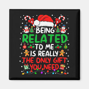Imán Ser Pariente Mío Divertida Navidad Familia Xmas Pi