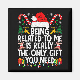 Imán Ser Pariente Mío Divertida Navidad Familiar Xmas P