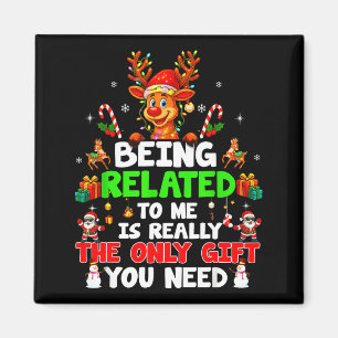 Imán Ser Pariente Mío Divertido Navidad Familia Xmas Pa
