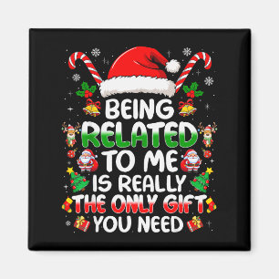 Imán Ser Pariente Mío Divertido Navidad Familia Xmas Pa