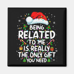 Imán Ser Pariente Mío Divertido Navidad Familia Xmas Pa