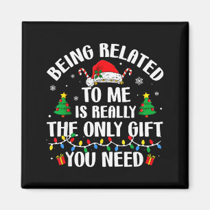Imán Ser Pariente Mío Divertido Navidad Familia Xmas Pa