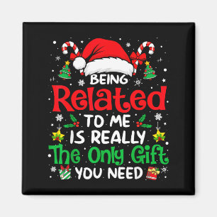 Imán Ser Pariente Mío Divertido Navidad Familia Xmas Pa