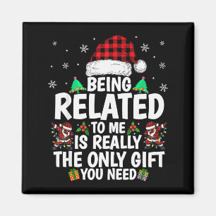 Imán Ser Pariente Mío Divertido Navidad Familia Xmas Pa