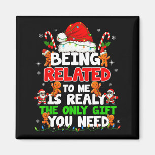 Imán Ser Pariente Mío Divertido Navidad Familia Xmas Pa