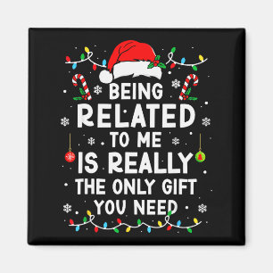 Imán Ser Pariente Mío Divertido Navidad Familia Xmas Pi