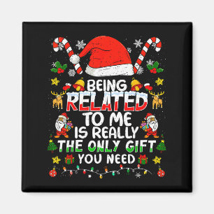 Imán Ser Pariente Mío Divertido Navidad Familia Xmas Pi