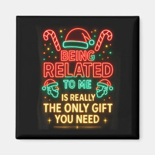 Imán Ser Pariente Mío Divertido Navidad Familia Xmas Pi