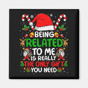 Imán Ser Pariente Mío Divertido Navidad Familia Xmas Pi