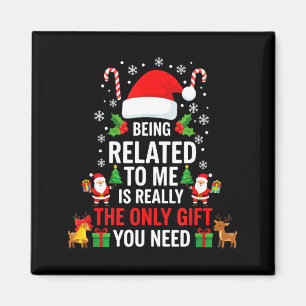 Imán Ser Pariente Mío Divertido Navidad Familiar Xmas P