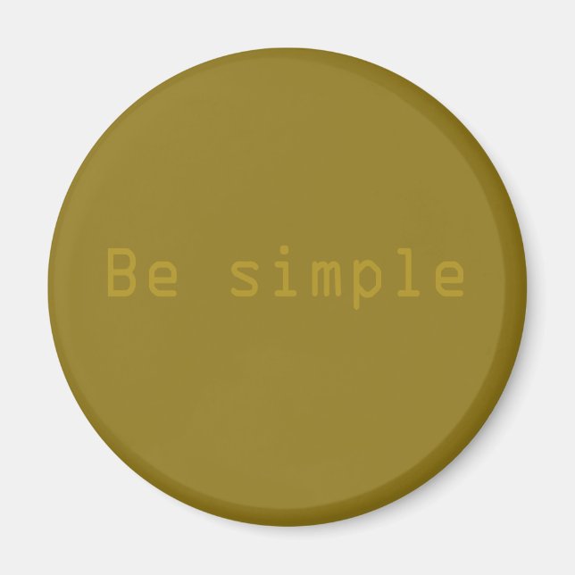 Imán Ser simple (Frente)