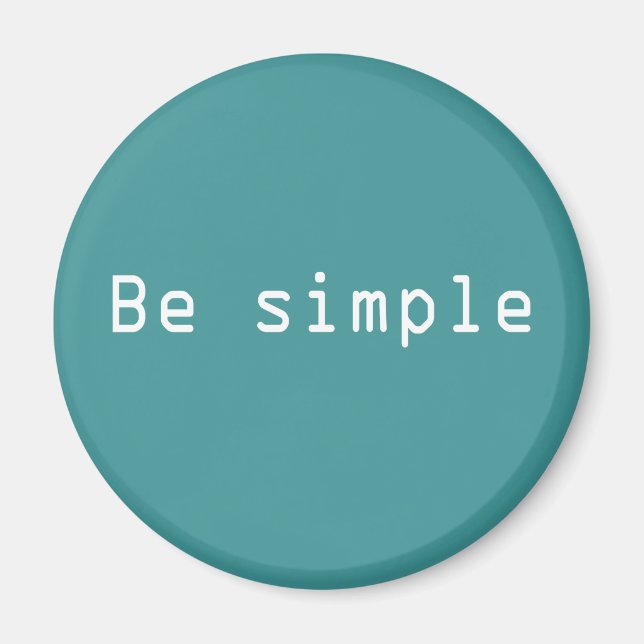 Imán Ser simple (Frente)