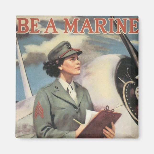Imán Ser un marino - Liberar a un marino para luchar (Frente)