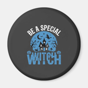 Imán Ser una bruja especial diseño de Halloween_1