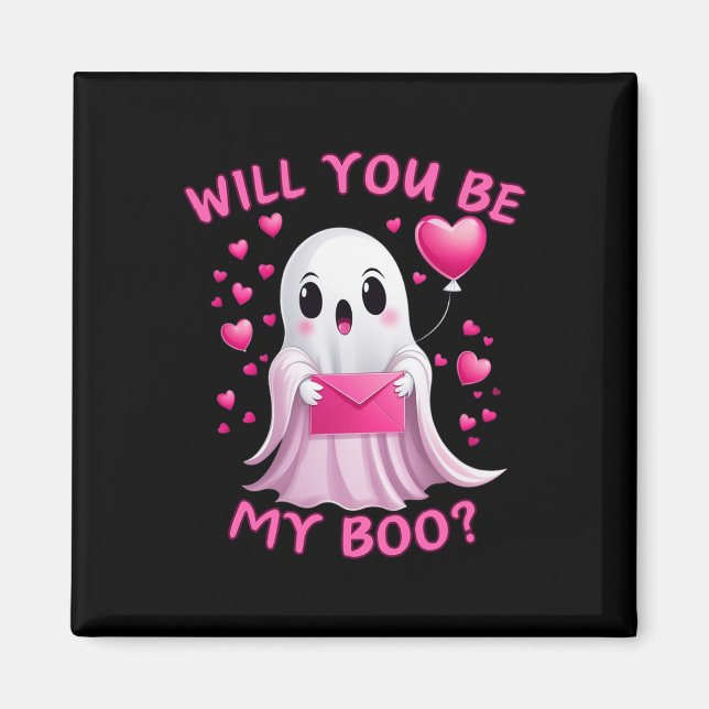 Imán ¿Serás Mi Gran Fantasma Fantasma Halloween Semejan (Frente)