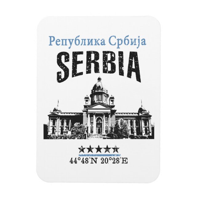 Imán Serbia (Vertical)